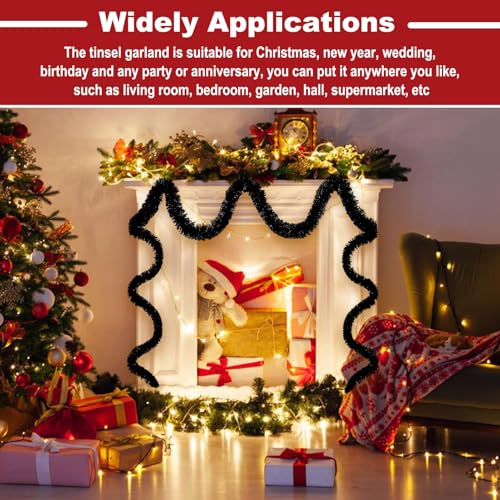 25 Feet Metallic Twist Tinsel Garland (25 Foot)