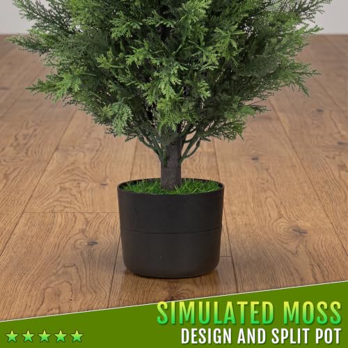 2Pack 3FT Artificial Cedar Tree (2 Count)
