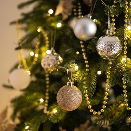 50ct Christmas Tree Decorations Ball Ornaments 2 Inches (50 Count)