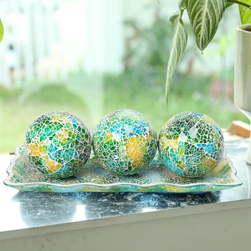 Decorative Glass Bowl Balls (4 Count)