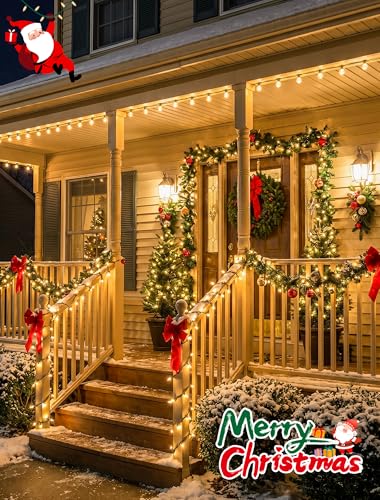 Clear Christmas Lights Outdoor Indoor (50 Count)