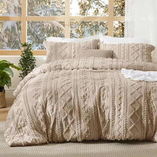 Tufted Boho Comforter Set California King Size