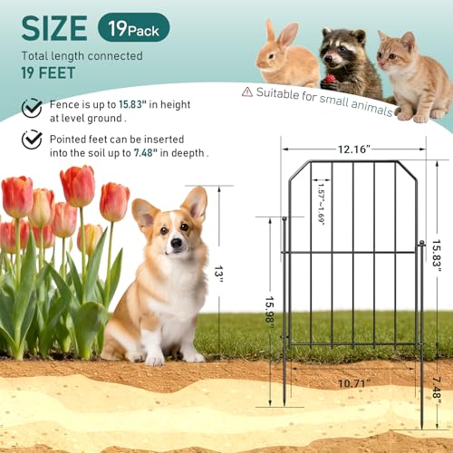 Garden Fence Total 19ft (19 Count)
