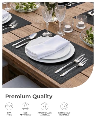 Black Frame Placemats Set of 8 (8 Count)