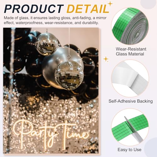 5x5mm Self Adhesive Mirrors Mosaic Tiles (8000 unidad)