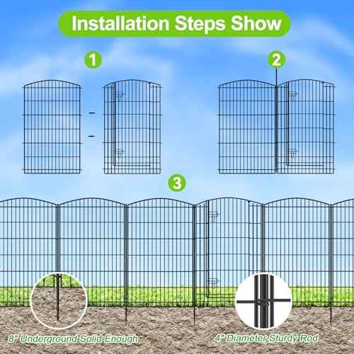 Decorative Garden Fence 6 Panels 13ft