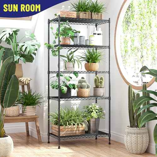 5 Tier 1010LBS Adjustable Narrow Storage Shelves