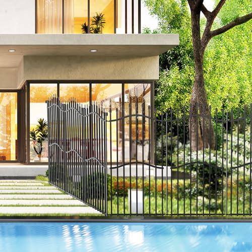 No Dig Garden Fence 48" H x 18'L Decorative Yard Dog Outdoor Panels (9.5 Sq Ft)