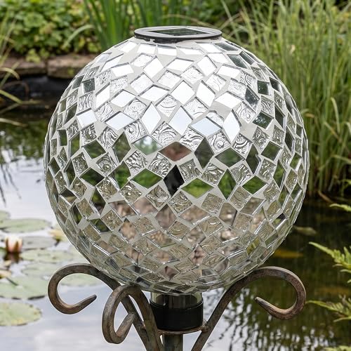 Sunnydaze Solar Gazing Ball for Garden (2 Count)