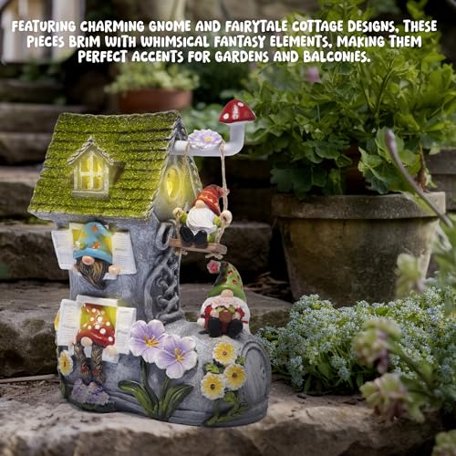 Spring Solar Gnomes Garden Decor