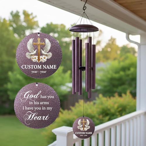 Memorial Wind Chimes Personalized for Outside