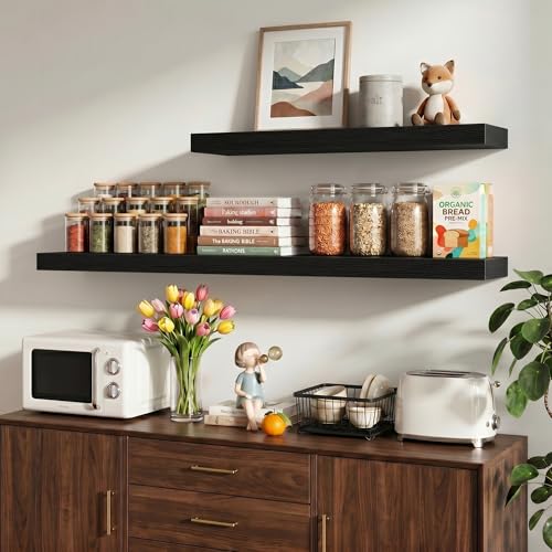 40 Inch Floating Shelves Wall Mounted for Display (2 Count)