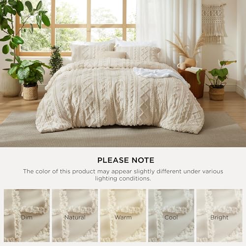 Tufted Boho Comforter Set California King Size
