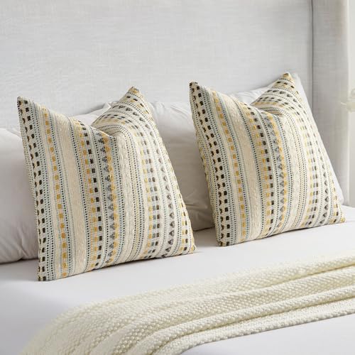 Pack of 2 Boho Throw Pillow Covers 12x20 Inch (2 Count)