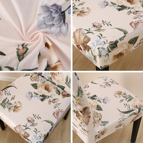 Pattern Chair Covers for Dining Room Set of 4