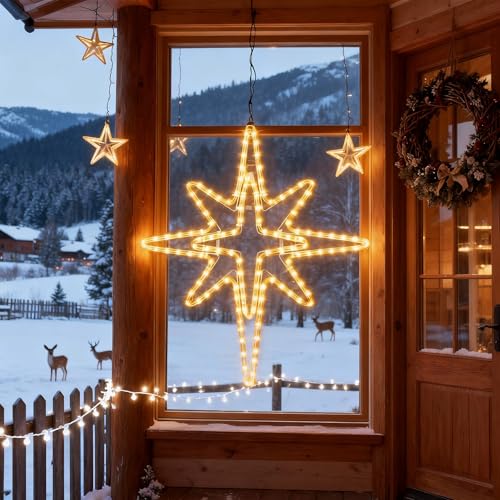 28" Christmas Bethlehem Star Outdoor Light Decor