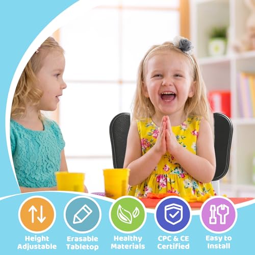 Kids Table and 4 Chairs Set for Ages 3 (5 Count)