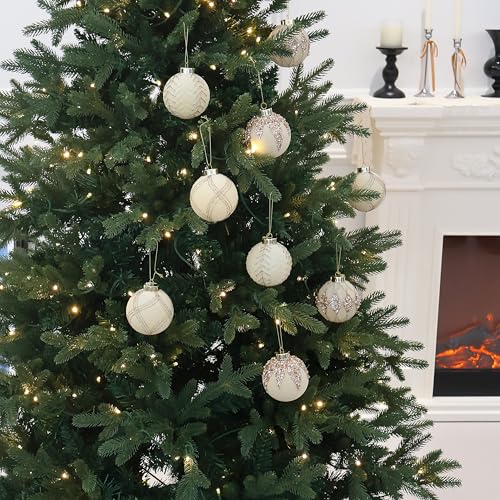 20PCS Velvet Ornaments for Christmas Tree (20 Count)