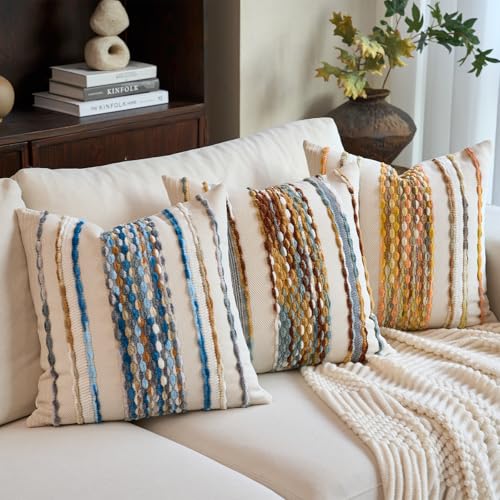 Boho Pillow Covers 18x18 Inch Set of 2 (2 Count)