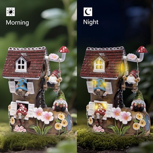 Spring Solar Gnomes Garden Decor