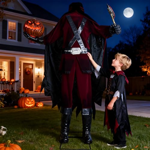 Animatronic Halloween Decorations Headless Warrior 6.2ft