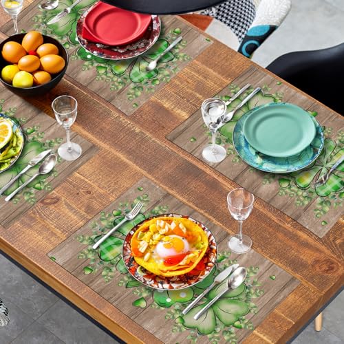 St Patricks Day Eucalyptus Leaves Placemats Set of 4 (4 Count)