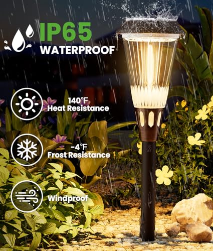 Solar Pathway Lights Outdoor (6 Count)