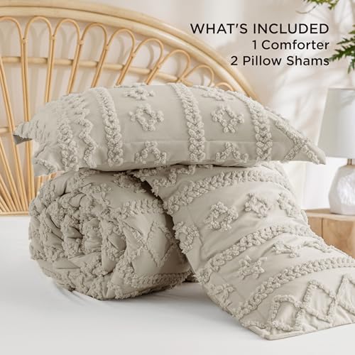 Tufted Boho Comforter Set Full Size