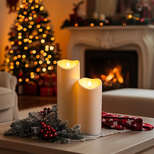 4"x6" Outdoor Waterproof Flameless Candles with Timers and Remote Control (4 Count)