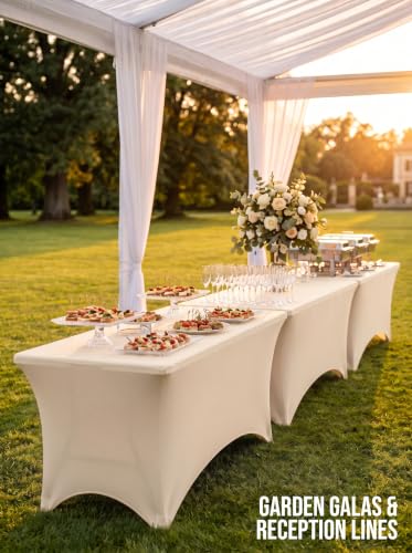 Bulk 10 Pack 6Ft Tablecloths for Hotels (10 Count)
