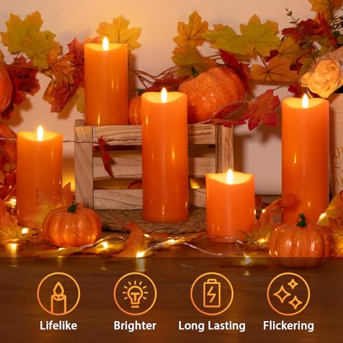 Outdoor Flameless Candles with Remote Timer (2 Count)