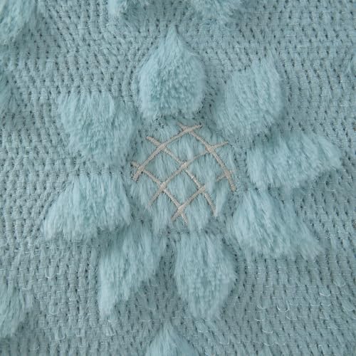 Spring Summer Pillow Covers 12x20 inch Set of 2 Blue Sunflower (2 Count)