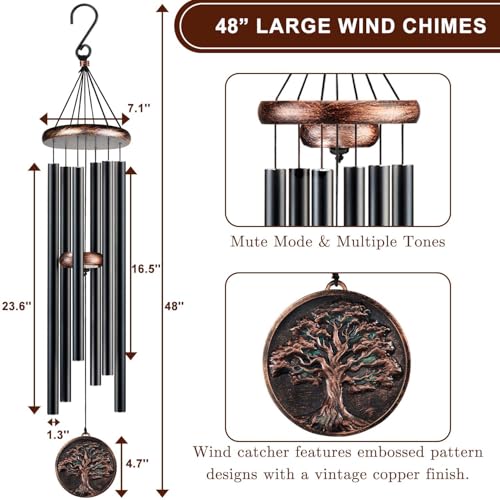 Large 48" Tree of Life Wind Chime