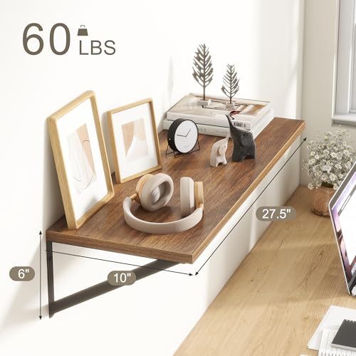27.5" W x10 D Floating Shelves (2 Count)