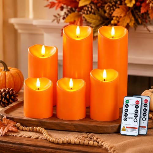 Halloween Orange Waterproof LED Candles