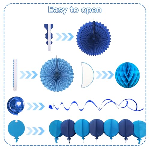 Blue Party Decorations (24 Count)
