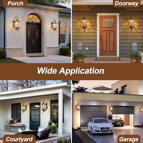 Oil Rubbed Bronze 24" Large Outdoor Coach Light Retro Exterior Waterproof Wall Lantern
