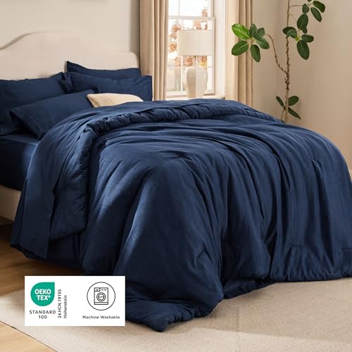 King Size Comforter Set Navy