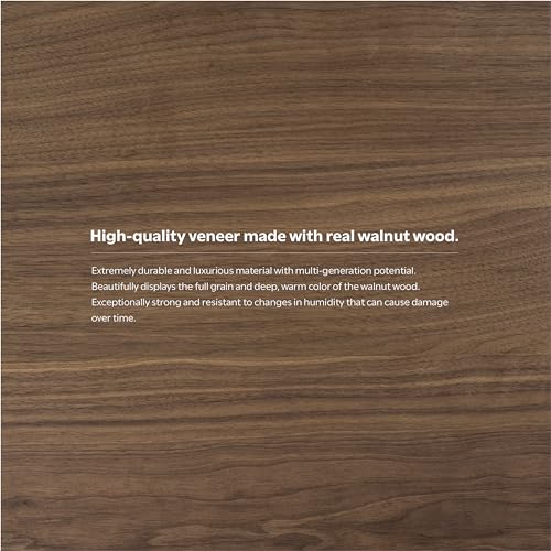 Hunter 22" Wide Metal Rectangular End Table in Walnut