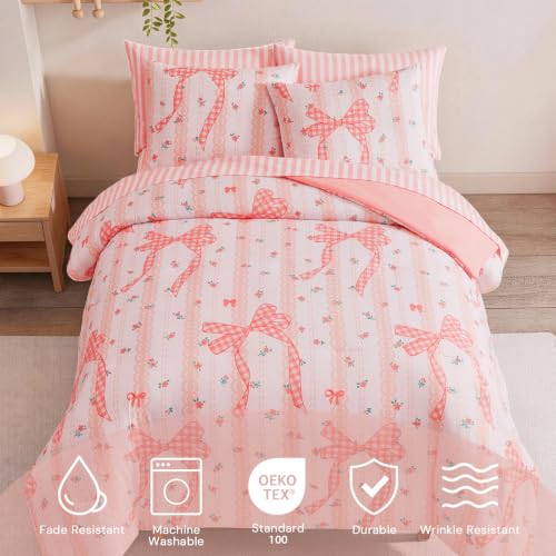 Twin XL Comforter Set with Sheets for Girls