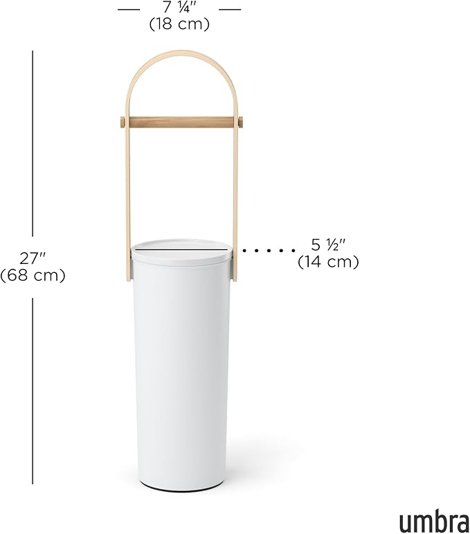 Umbra Bellwood Toilet Paper Stand Holder with Reserve Storage Compartment for 3 Rolls