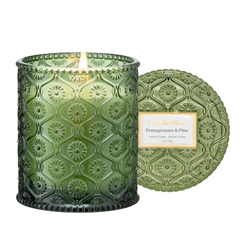 Pomegranate & Pine Scented Candles for Home (8.1 Ounce)