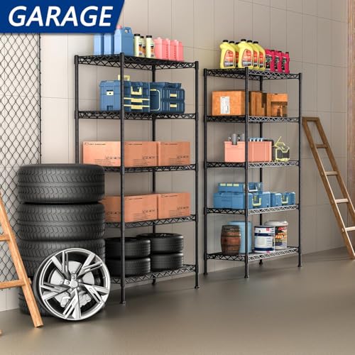 5 Shelf Adjustable Heavy Duty Storage Shelving Unit