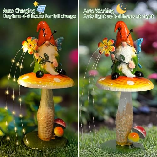 Solar Garden Gnome Figurine
