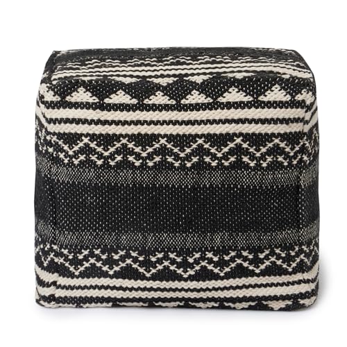 Pouf with Filler Cube Bean Bag Pouffe