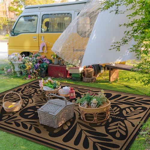 Outdoor Rug 6'x9' Waterproof Plastic Rugs for Patio (54 Sq Ft)