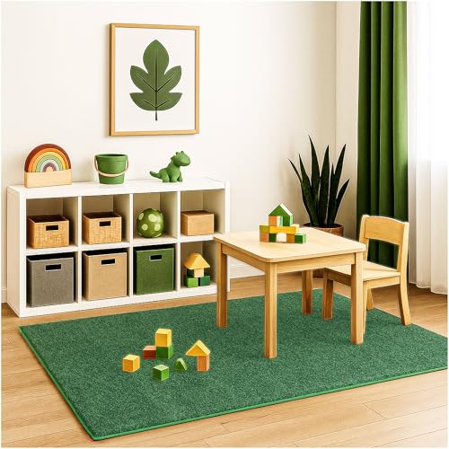 Soft & Colorful 7' Round Kids Classroom Area Rug