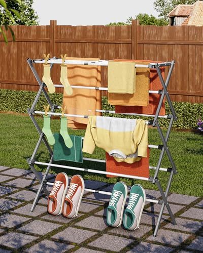 3 Tier Foldable Clothes Drying Rack