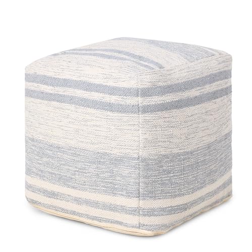 Pouf with Filler Cube Bean Bag Pouffe