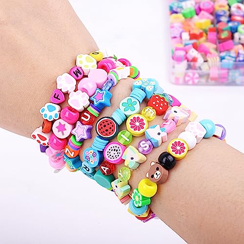 1000PCS Polymer Clay Beads Bracelet Making kit